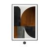 Pintura colgante de restaurante minimalista moderno estilo nórdico figura geométrica abstracta mural negro blanco gris pintura decorativa pared de fondo sala de estar
