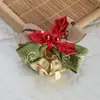 Mini Cascabeles Navideños Lazos Decoración para Envoltura de Regalos Navideños Accesorios para Colgantes Hechos a Mano DIY Materiales
