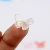Magia Barroca Radium 3D Tridimensional Mini Mariposa Dos Colores Coloridos Accesorios para el Cabello Funda para Teléfono Móvil Pegamento de Crema Accesorios DIY
