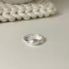 Onihan S925 Sterling Silver Estilo Coreano Ins Style Moda Anel Simples Design de Nicho Feminino Anel de Dedo Simples All-match