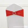 Correas de Lentejuelas Transfronterizas Decoración de Boda de Hotel Funda de Silla de Poliéster Flor de Respaldo de Silla Correas Elásticas sin Lazo Venta al por Mayor