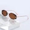 Nuevas Gafas de Sol Ovaladas Retro de Marco Pequeño, Gafas de Sol de Gama Alta Mismo Estilo que las Celebridades de Internet, Gafas de Sol Personalizadas de Pasarela al por Mayor