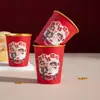 Copos de Papel para Banquete de Casamento e Noivado Atacado Copos Descartáveis para Casamento Copos Espessos para Casamento com Palavras Felizes Copos de Chá para Casamento Suprimentos para Casamento