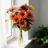 Flores Artificiais, Gérbera, Série de Pinturas a Óleo Europeias e Americanas, Decoração de Sala Modelo Residencial, Fotografia de Casamento, Atacado Transfronteiriço
