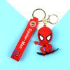 Nuevo Llavero de Patineta Spider-Man Muñeco de Goma Blanda Marvel Colgante para Llave de Coche Favorito de los Niños Accesorio para Mochila