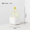 Enfeites de Vidro Zibo, Buquê de Flor de Lírio Artificial, Flor Eterna, Planta em Vaso de Vidro Cristalino, Decoração de Interior de Carro