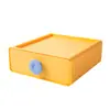 Caja de almacenamiento de escritorio de color contrastante tipo cajón estante de almacenamiento para oficina en casa organización de papelería para estudiantes caja de almacenamiento de cosméticos