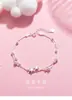Pulsera de estrella de doble capa para mujer, diseño de nicho ins, cuentas redondas esmeriladas, pentagrama, versátil, popular entre los estudiantes, joyería de estilo coreano