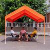 Carpa de Camping Exterior Toldo Parasol Integrado con Paraguas Manual de Cuatro Patas para Uso en Puesto, Toldo Impermeable, Manivela Manual al por Mayor