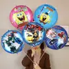 Globo de película de aluminio de dibujos animados sosteniendo 18 pulgadas apertura escolar de jardín de infantes centro comercial 61 juguetes para niños para empujar pequeños regalos