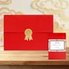 A4 Estampado en Caliente 70% de Descuento Certificado de Honor Estilo Europeo Producción Estampado con Papel de Aluminio Impresión de Páginas Interiores Carta de Cita Certificado de Finalización Empleado Destacado Wy