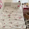 Manta de Veludo de Leite Dupla Face Infantil Desenho Animado Sanrio Fronteiriça Xale de Escritório Manta para Intervalo de Almoço Sofá Lazer Venda por Atacado