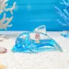 Delfín de Dibujos Animados Mundo Submarino del Océano Adornos Creativos de Líquido Aceitoso Regalo Conmemorativo para Niños Botella de Arena Movediza para Acuario