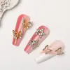 Joyería para Uñas Artísticas de Mariposa Hueca Nueva Tridimensional Transfronteriza Estrella de Cinco Puntas Diamante Uñas Artísticas Accesorios DIY Venta al por Mayor