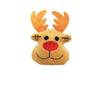 Broche de Felpa de Dibujos Animados Navideños Alce Muñeco de Nieve Árbol de Navidad Accesorios de Decoración Bolsa de Regalo Muñeco de Bolsa