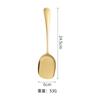 Cuchara partida de acero inoxidable espesada, cuchara de cocina occidental para el hogar, cuchara para comer sopa para niños, cuchara cuadrada, cuchara, cuchara