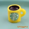 Funda para Teléfono Móvil Taza de Café Pegamento de Crema Adornos de Bebida en Miniatura Botella de Paisaje Accesorios Micro Accesorios de Resina para Bricolaje Venta al por Mayor