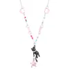 Collar de Mariposa con Perlas Ins Explosivo Lujo Ligero Versátil para Mujer Cadena de Clavícula de Alta Gama Moda Distintiva Verano