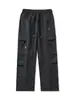 Ropa de Hombre Feng She / Primavera y Otoño Nuevo Retro Americano Pantalones de Trabajo de Hoja Curva para Hombre Modernos Holgados Pierna Recta Pierna Ancha Pantalones Casuales