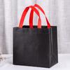 Nuevo en stock Bolsa no tejida Bolsa estéreo para llevar Empaque Bolsa para comida rápida Bolsa tote LOGO imprimible Conservación fresca Portátil