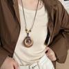 Nuevo Collar Largo de Plumas Estilo Zen Chino para Mujer, Cadena de Suéter Apilada Estilo Étnico Retro, Nuevos Accesorios Bohemios