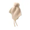 Gorro de Punto de Cachemira 2026 Otoño e Invierno Unisex para Niños, Moderno y Versátil, Casual, Cálido, Protector de Orejas y a Prueba de Frío