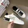 Nuevos Zapatos Deportivos Casuales Blancos de Cuero Genuino Marca D para Hombre para Plataformas de Comercio Exterior Transfronterizo como Shopee y Dhgate