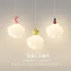 Lámpara de Techo para Habitación Infantil Estilo Crema Mesita de Noche Estudio Lámpara Creativa Estrella Protección Ocular Espectro Completo Hierro