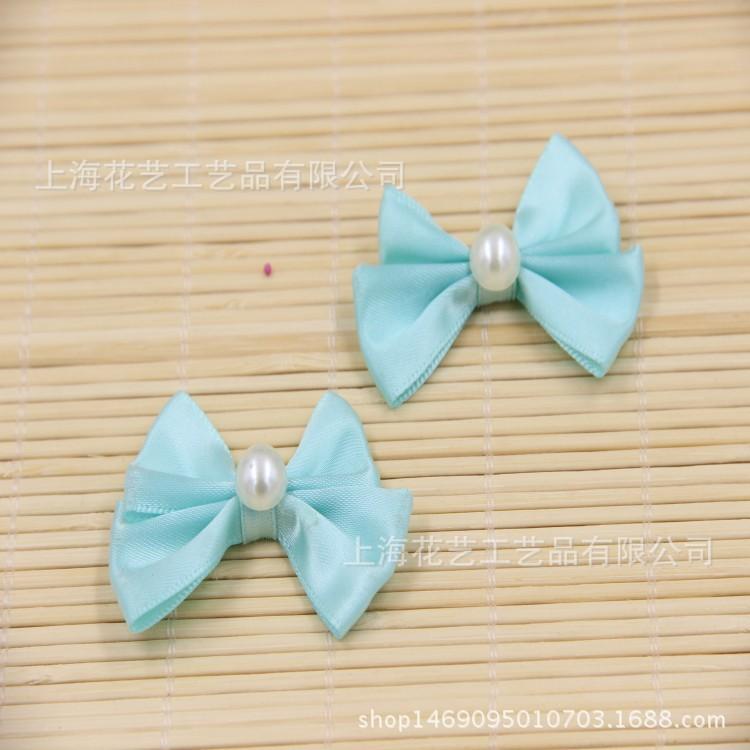 带珍珠蝴蝶结蒂芙尼蓝