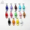 Hebilla Conector de Resorte de Tensión de Colores Hebilla de Resorte Elástico Colgante de Llavero Resorte de Tensión Espiral Pintado en Spray Accesorios para Joyería DIY