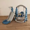 [Escada para Bebê com Escorregador para Uso Familiar Interno e Externo, Balanço para Crianças, Piscina de Bolinhas para Bebê, Bolas Oceânicas]