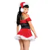 Disfraces de Navidad para Actuación en Escenario de Damas Europeas y Americanas Traje de Navidad Sexy Ds para Baile