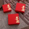 Caixa de Embalagem Cultural e Criativa Estilo Chinês de Lote Pequeno, Caixa de Embalagem para Pulseira de Contas Budistas Estilo Templo com Tampa