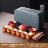 Caixa de Presente Simples e Luxuosa, Bule, Conjunto de Chá, Bule Doméstico, Conjunto Completo de Bandeja de Chá de Cerâmica, Lembrança Personalizada