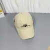 Boné de Baseball Bordado com Letra Macio para Primavera e Verão para Mulheres Estilo Coreano Protetor Solar de Viagem Emagrecimento Facial Versátil Boné Bico de Pato Ins