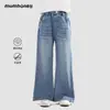 Calças Outonais da Moda para Meninas, Novos Jeans Denim Estilosos Estilo Coreano 2026 para Meninas