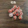 Cuentas de Vidrio Dorado Luminoso Arena Cuentas Sueltas Cristal Transparente Redondas Accesorios para Joyería Hecha a Mano DIY Material para Pulseras