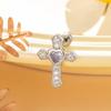 Pendientes Henson Color Love Zircon de gran tamaño con rosca cruzada de acero y titanio para lóbulo de oreja, pendientes perforados avanzados