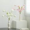 Shumen tulipán lirio flor artificial flor de seda flor falsa ramo de flores secas decoración arreglo floral para sala de estar decoración de alto sentido