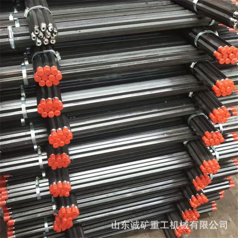 矿用B19锚索钻杆凿岩机六棱钻杆 矿用b22六棱优质钎杆 1