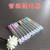 Tubo transfronteiriço com subescova de cílios de diamante haste de cristal pente de cílios espiral escova de sobrancelha escova de curvar cílios portátil