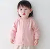Ropa exterior para bebé, colección de primavera y otoño, ropa fina y ligera para niños, adecuada para usar al aire libre, calidad grado A, estilo cárdigan, para niños y niñas, tops para niños pequeños, ropa de otoño para bebé