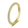 Anillo Liso de Plata de Ley 925 Zhenchengda Anillo de Diamante para Mujer Moda Simple Versátil Anillo Elegante Estilo Ins Anillo de Dedo Anillo de Cola Venta al por Mayor