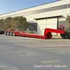 Fabricante-Remolque Semirremolque de Plataforma Baja Desmontable Personalizado con Tres Ejes y Seis Ruedas para Transportar Artículos Grandes
