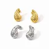 2025 Novos Brincos de Aço Titânio High-End Acessível Luxo Brincos Atacado Personalizado Brincos de Flor Brincos de Gota de Água Aço Inoxidável