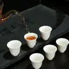 Juego de 10 Copas de Vino de Porcelana Blanca, Copas de Vino Pequeñas de Cerámica Estilo Antiguo, Copas para Licores para Uso Doméstico, Copas para Sacrificios, Hechas a Medida