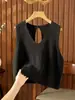 Chaleco de punto de algodón corto y holgado para mujer, adelgazante, con cordones, para otoño e invierno, adecuado para usar sobre camisas