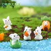 Adornos de Paisaje en Miniatura, Dibujos Animados de Animales Lindos, Conejos de Dibujos Animados Lindos, Adorables Accesorios de Jardinería para Conejos, Accesorios de Resina