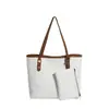 Bolsa tote em relevo estilo coreano, grande capacidade, design color-block retrô, bolsa de mão feminina, bolsa de ombro, simples e versátil para o dia a dia