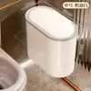 Lixeira de Banheiro Doméstica Novo Modelo 2026 Montada na Parede Banheiro Cozinha Tamanho Grande Grande Capacidade Sala de Estar Fresta Cesto de Papel